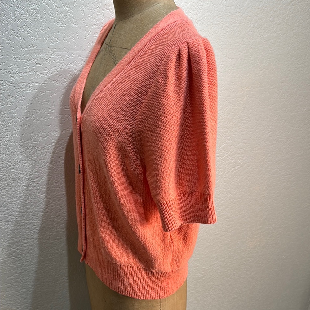 Madewell Coral Button-Up Cardigan - Picture 8 of 10